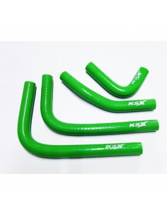 KSX Kühlerschläuche Silikon Grün Kawasaki KXF 250 2017- 2