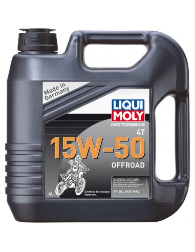 LIQUI MOLY Motor Öl MOTORBIKE 4T 15W-50 SYNTHETIC TECHNOLOGY 4 LITER