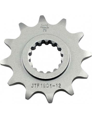 JT SPROCKETS F1901.12 VORDERES ERSATZ KETTENRAD 12 ZÄHNE 520 TEILUNG NATURSTAHL