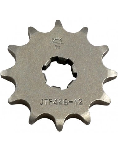 JT SPROCKETS F428.12 VORDERES ERSATZKETTENRAD 12 ZÄHNE 428 TEILUNG NATURSTAHL