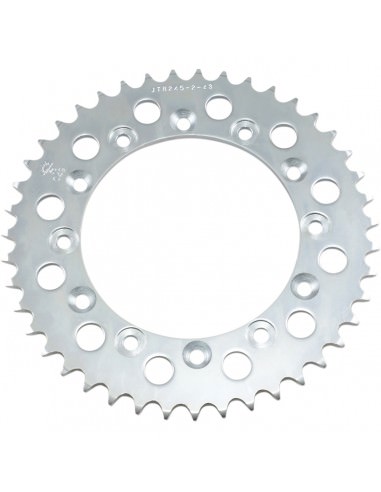 JT SPROCKETS R245/2.43 HINTEN KETTENRAD 43 ZÄHNE 520 TEILUNG NATUR C49 KOHLENSTOFFREICHER STAHL