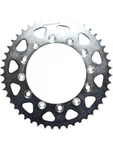 JT SPROCKETS R245/2.47 HINTEN KETTENRAD 47 ZÄHNE 520 TEILUNG NATUR C49 KOHLENSTOFFREICHER STAHL