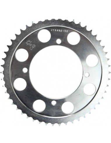 JT SPROCKETS R462.50 HINTEN KETTENRAD 50 ZÄHNE 428 TEILUNG NATUR C49 HOCHKOHLENSTOFFSTAHL