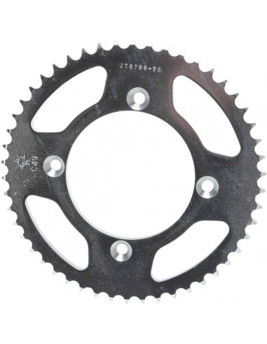 JT SPROCKETS R798.50 HINTEN KETTENRAD 50 ZÄHNE 428 TEILUNG NATUR C49 HOCHKOHLENSTOFFSTAHL