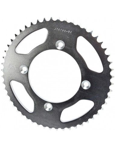 JT SPROCKETS R798.52 HINTEN KETTENRAD 52 ZÄHNE 428 TEILUNG NATUR C49 KOHLENSTOFFREICHER STAHL