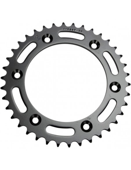 JT SPROCKETS R897.38 HINTERES ERSATZ KETTENRAD 38 ZÄHNE 520 TEILUNG NATURSTAHL