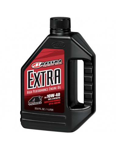 MAXIMA RACING OIL MOTORÖL 4-TAKT 10W40 / 1 LITER / 338 FL. OZ. / AMBER