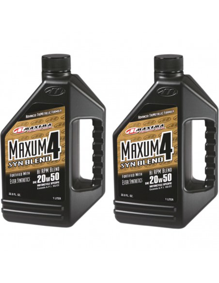 MAXIMA RACING OIL MOTORÖL 4-TAKT 10W40 / 1 LITER / 338 FL. OZ. / AMBER Bild 2