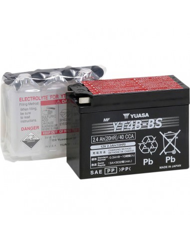 YUASA BATTERIE YT 12V 114 MM X 39 MM X 865 MM BLEISÄURE WARTUNGSFREI ERSATZ SCHWARZ