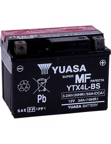 YUASA BATTERIE YTX® 12V 114 MM X 7112 MM X 8382 MM BLEISÄURE WARTUNGSFREI ERSATZ SCHWARZ