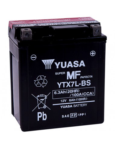 YUASA BATTERIE YTX® 12V 114 MM X 7112 MM X 12954 MM BLEISÄURE WARTUNGSFREI ERSATZ SCHWARZ