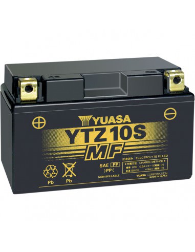 YUASA BATTERIE YTZ® 12V 150 MM X 86 MM X 9144 MM BLEISÄURE WARTUNGSFREI ERSATZ SCHWARZ