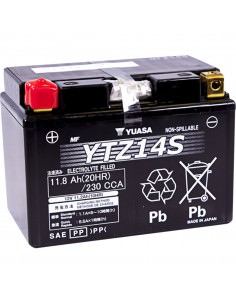 YUASA BATTERIE YTZ® 12V 150 MM X 87 MM X 110 MM BLEISÄURE WARTUNGSFREI ERSATZ SCHWARZ