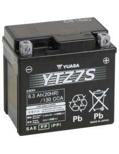 YUASA BATTERIE YTZ® 12V 11176 MM X 70 MM X 10414 MM BLEISÄURE WARTUNGSFREI ERSATZ SCHWARZ