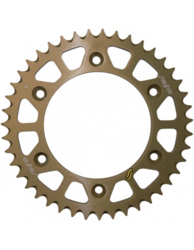 SUNSTAR SPROCKETS 5-3559 HINTERES LEICHTES RITZEL 45 ZÄHNE 520 TEILUNG SCHWARZES ALUMINIUM