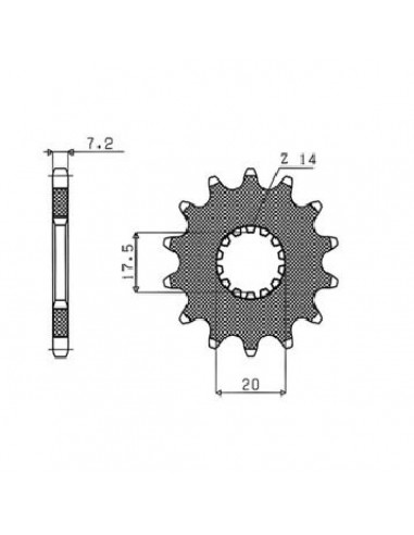 SUNSTAR SPROCKETS 226 VORDERES RITZEL ERSATZ 16 ZÄHNE 428 PITCH BLACK STEEL