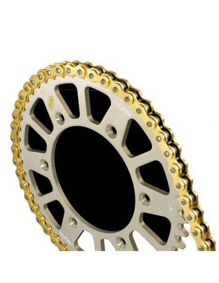 SUNSTAR SPROCKETS MXR 120 CLIP LINK 420 NON-SEAL PERFORMANCE ERSATZ ANTRIEBSKETTE GOLD Bild 2