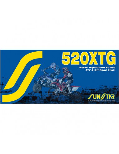 SUNSTAR SPROCKETS XTG 120 CLIP LINK 520 W-RING PERFORMANCE ERSATZ ANTRIEBSKETTE GOLD