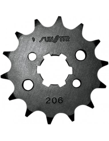 SUNSTAR SPROCKETS 206 VORDERES RITZEL ERSATZ 13 ZÄHNE 428 PITCH BLACK STEEL