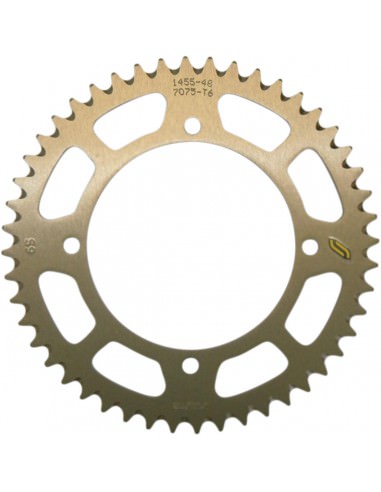 SUNSTAR SPROCKETS 5-1455 HINTERES LEICHTES RITZEL 46 ZÄHNE 420 TEILUNG SCHWARZES ALUMINIUM