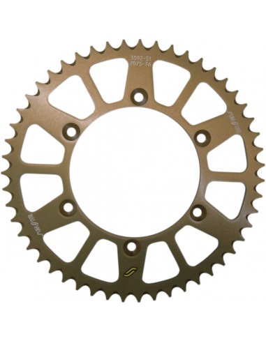 SUNSTAR SPROCKETS 5-3592 HINTERES LEICHTES RITZEL 49 ZÄHNE 520 TEILUNG SCHWARZES ALUMINIUM