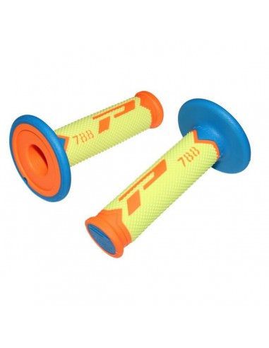 PRO GRIP GRIFFE TRIPLE DENSITY OFFROAD 788 GESCHLOSSENES ENDE FLUO ORANGE/FLUO GELB/HELLBLAU