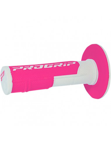 PRO GRIP GRIFFE DOUBLE DENSITY OFFROAD 801 GESCHLOSSENES ENDE WEIß/FLUO ROSA