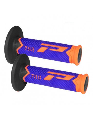 PRO GRIP GRIFFE TRIPLE DENSITY OFFROAD 788 GESCHLOSSENES ENDE FLUO ORANGE/BLAU/SCHWARZ