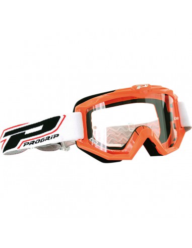 PRO GRIP BRILLE OFFROAD RACE LINE ORANGE 3201 GLAS KLAR