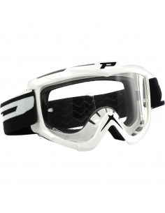 PRO GRIP BRILLE OFFROAD BASE LINE WEIß 3301 GLAS KLAR