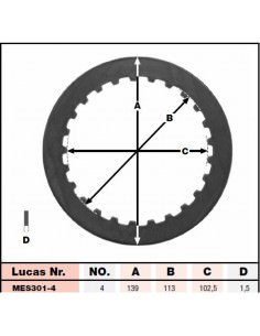 TRW KUPPLUNGSLAMELLENSATZ 2
