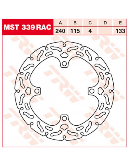 TRW BREMSSCHEIBE NICHT SCHWIMMENDES RAC-DESIGN