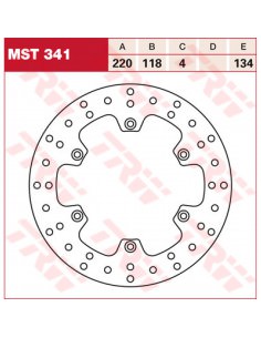 TRW RUNDE BREMSSCHEIBE 220 HINTEN