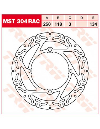 TRW BREMSSCHEIBE NICHT SCHWIMMENDES RAC-DESIGN