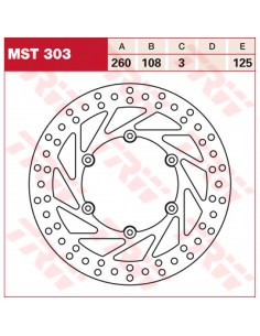 TRW RUNDE BREMSSCHEIBE 260 VORNE