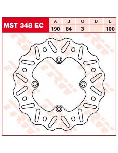 TRW BREMSSCHEIBE NICHT SCHWIMMEND EC-CROSS-DESIGN