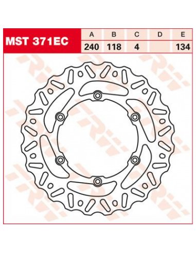 TRW BREMSSCHEIBE NICHT SCHWIMMEND EC-CROSS-DESIGN