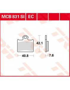 TRW BREMSBELAG EC-ORGANISCH