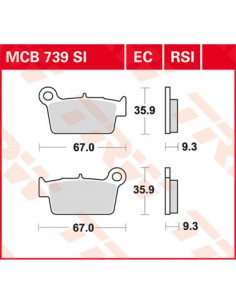 TRW BREMSBELAG RSI SINTERLEISTUNG OFFROAD
