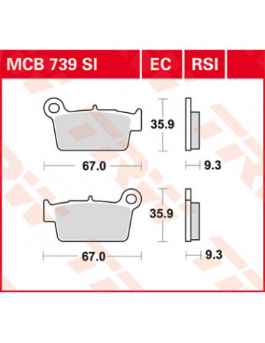 TRW BREMSBELAG RSI SINTERLEISTUNG OFFROAD