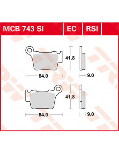 TRW BREMSBELAG RSI SINTERLEISTUNG OFFROAD