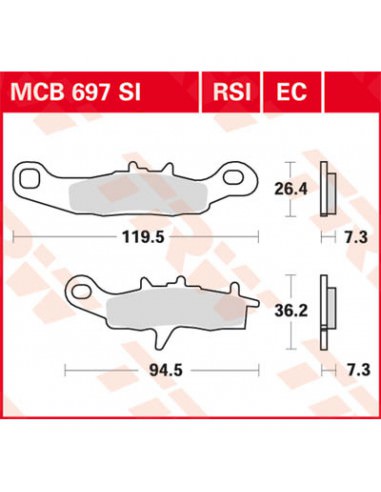 TRW BREMSBELAG RSI SINTERLEISTUNG OFFROAD