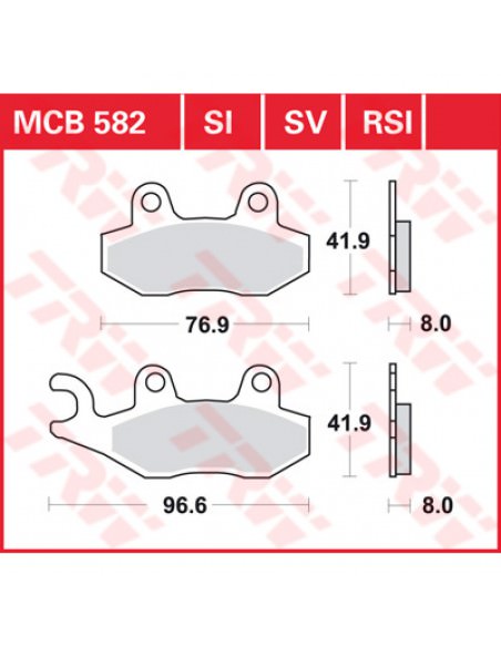 TRW BREMSBELAG ALLROUND BIO STANDARD