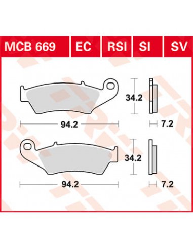 TRW BREMSBELAG ALLROUND BIO STANDARD