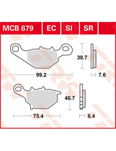 TRW BREMSBELAG ALLROUND BIO STANDARD