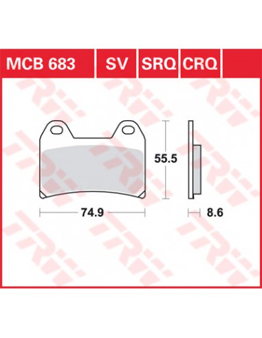 TRW BREMSBELAG ALLROUND BIO STANDARD