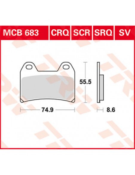 TRW BREMSBELAG ALLROUND BIO STANDARD Bild 2