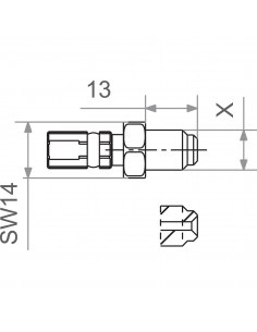 Trw Fit M10x1.0 Male Sl