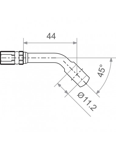 TRW BANJO 7/16 45 BK