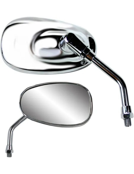 PARTS UNLIMITED Spiegel - MIRROR PU MINI OVAL CHR